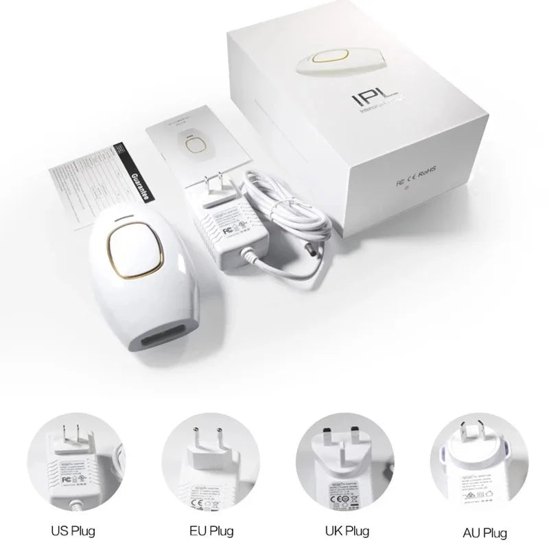 At-Home IPL Hair Removal Device for Women | 500,000 Flashes | Painless & Permanent Results