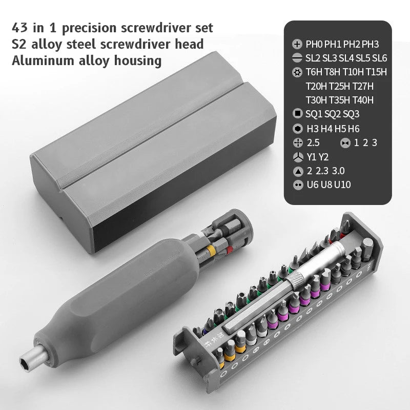 Precision Magnetic Screwdriver Set - 8 to 46 Piece, Phone & Laptop Repair Kit