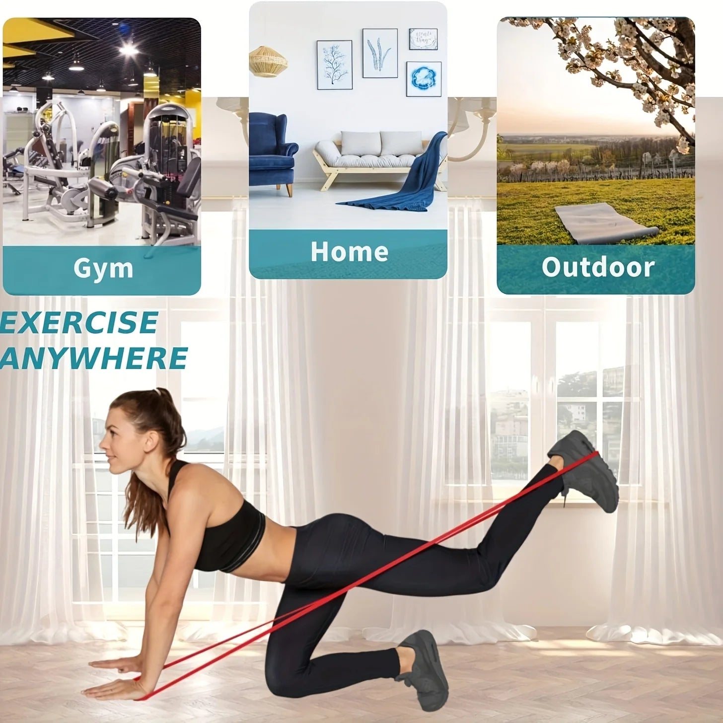 TPE Resistance Band | Anti-Snap Home Gym Band for Strength, Stretching & Recovery