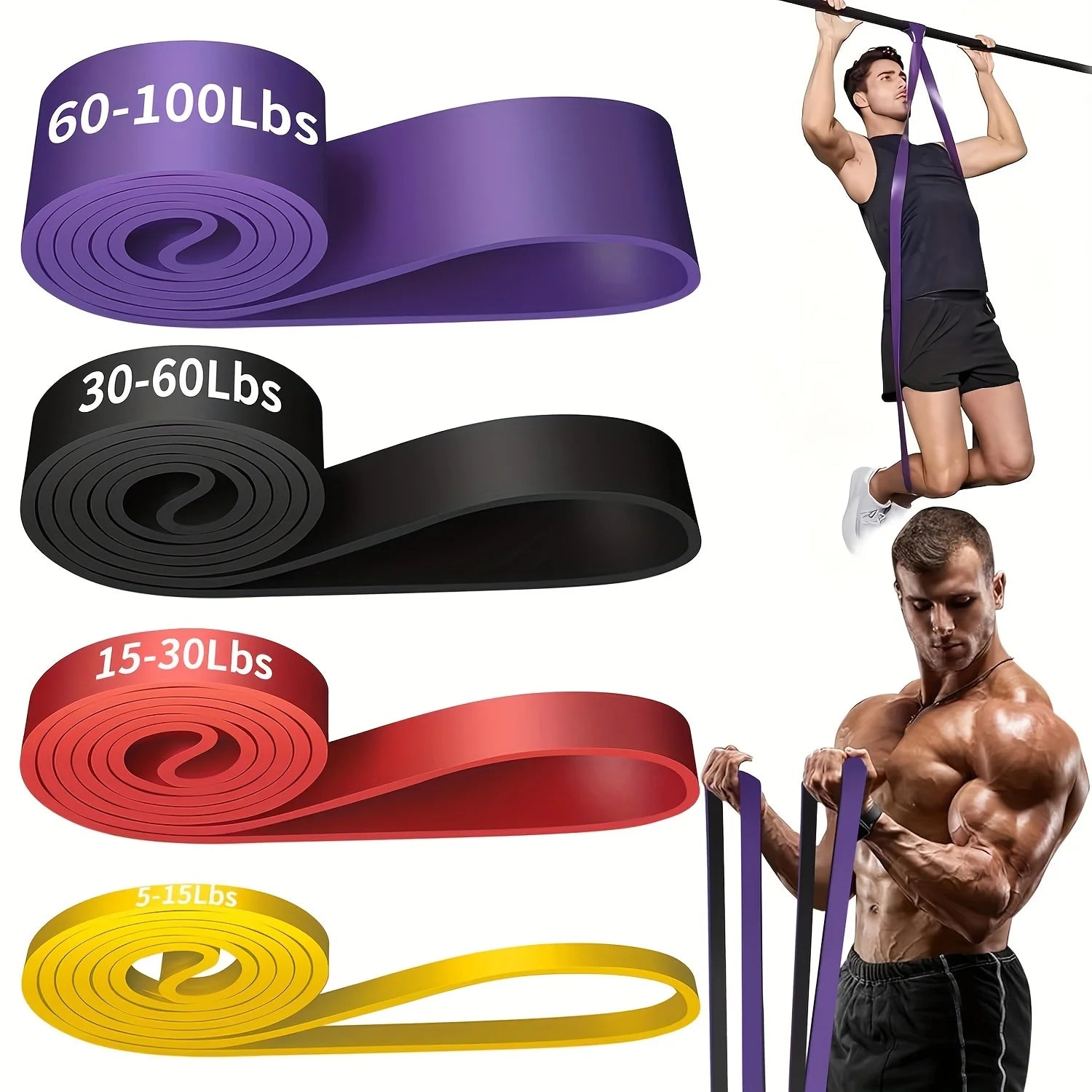 TPE Resistance Band | Anti-Snap Home Gym Band for Strength, Stretching & Recovery