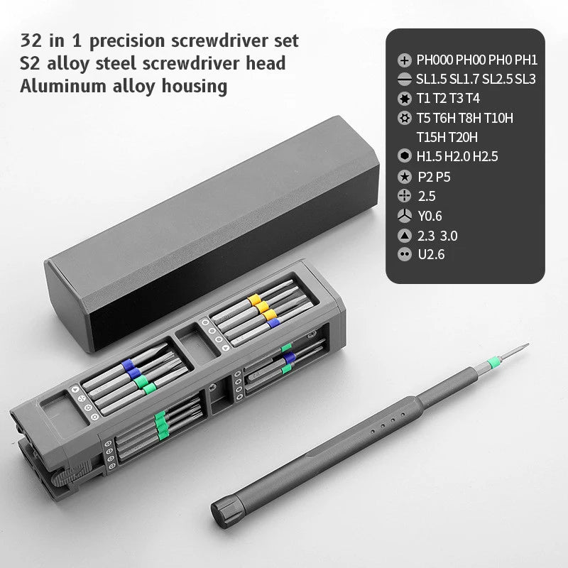 Precision Magnetic Screwdriver Set - 8 to 46 Piece, Phone & Laptop Repair Kit