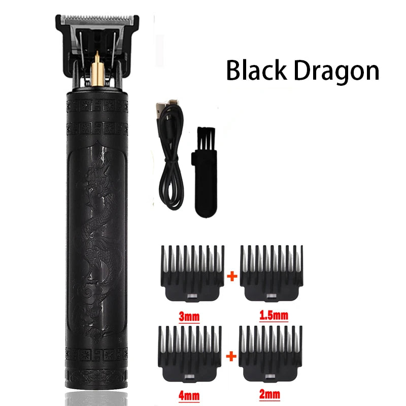 Vintage Professional Hair Clipper | USB Fast Charging Cordless Trimmer for Men