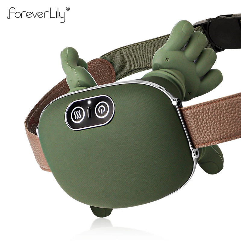 Green electronic device attached to a brown belt with 'ForeverLily' branding.