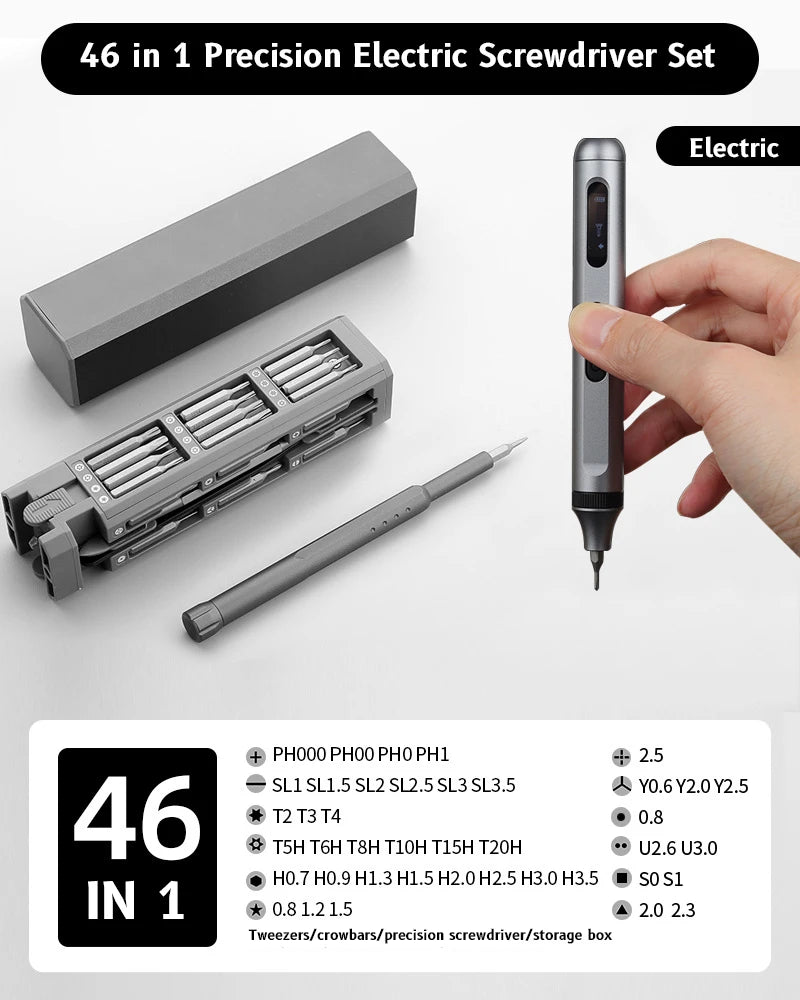 Precision Magnetic Screwdriver Set - 8 to 46 Piece, Phone & Laptop Repair Kit