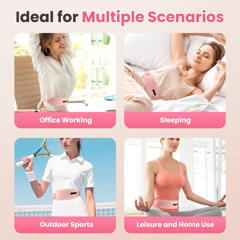 Product being used in various scenarios including office working, sleeping, outdoor sports, and leisure.